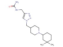 N-[(1-{[1-(3,3-dimethylcyclohexyl)-4-piperidinyl]methyl}-1H-1,2,3-triazol-4-yl)methyl]urea trifluoroacetate