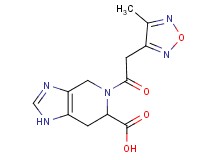 5-[(4-methyl-1,2,5-oxadiazol-3-yl)acetyl]-4,5,6,7-tetrahydro-1H-imidazo[4,5-c]pyridine-6-carboxylic acid