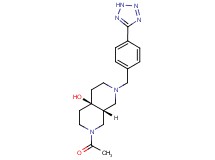 (4aR*,8aR*)-2-acetyl-7-[4-(2H-tetrazol-5-yl)benzyl]octahydro-2,7-naphthyridin-4a(2H)-ol