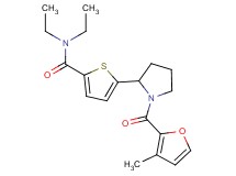 N,N-diethyl-5-[1-(3-methyl-2-furoyl)-2-pyrrolidinyl]-2-thiophenecarboxamide