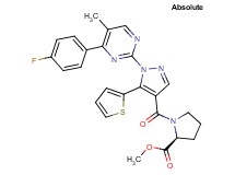 methyl 1-{[1-[4-(4-fluorophenyl)-5-methyl-2-pyrimidinyl]-5-(2-thienyl)-1H-pyrazol-4-yl]carbonyl}-L-prolinate