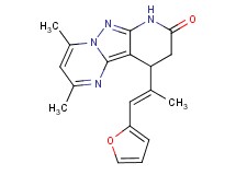 10-[(E)-2-(2-furyl)-1-methylvinyl]-2,4-dimethyl-9,10-dihydropyrido[2',3':3,4]pyrazolo[1,5-a]pyrimidin-8(7H)-one