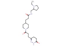 N-[(1-ethyl-2-pyrrolidinyl)methyl]-3-{1-[3-(6-oxo-1,4,5,6-tetrahydro-3-pyridazinyl)propanoyl]-4-piperidinyl}propanamide