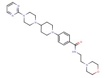N-[2-(4-morpholinyl)ethyl]-4-{4-[4-(2-pyrimidinyl)-1-piperazinyl]-1-piperidinyl}benzamide