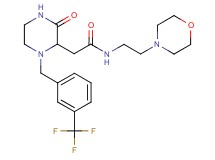 N-[2-(4-morpholinyl)ethyl]-2-{3-oxo-1-[3-(trifluoromethyl)benzyl]-2-piperazinyl}acetamide