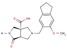 (3aR*,6aS*)-5-[(6-methoxy-2,3-dihydro-1H-inden-5-yl)methyl]-1-oxohexahydropyrrolo[3,4-c]pyrrole-3a(1H)-carboxylic acid