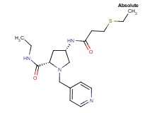 (4S)-N-ethyl-4-{[3-(ethylthio)propanoyl]amino}-1-(pyridin-4-ylmethyl)-L-prolinamide
