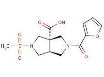 (3aS*,6aS*)-2-(2-furoyl)-5-(methylsulfonyl)hexahydropyrrolo[3,4-c]pyrrole-3a(1H)-carboxylic acid