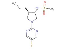 N-[(3S*,4R*)-1-(5-fluoro-2-pyrimidinyl)-4-propyl-3-pyrrolidinyl]methanesulfonamide