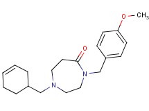 1-(3-cyclohexen-1-ylmethyl)-4-(4-methoxybenzyl)-1,4-diazepan-5-one