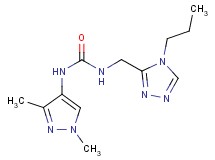 N-(1,3-dimethyl-1H-pyrazol-4-yl)-N'-[(4-propyl-4H-1,2,4-triazol-3-yl)methyl]urea