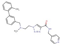 1-(2-{methyl[(2'-methyl-3-biphenylyl)methyl]amino}ethyl)-N-(4-pyridinylmethyl)-1H-1,2,3-triazole-4-carboxamide