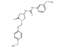 N-(3-methoxyphenyl)-N'-{1-[2-(4-methoxyphenyl)ethyl]-5-oxo-3-pyrrolidinyl}urea