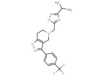 5-[(3-isopropyl-1,2,4-oxadiazol-5-yl)methyl]-3-[4-(trifluoromethyl)phenyl]-4,5,6,7-tetrahydroisoxazolo[4,5-c]pyridine