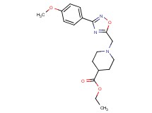ethyl 1-{[3-(4-methoxyphenyl)-1,2,4-oxadiazol-5-yl]methyl}-4-piperidinecarboxylate