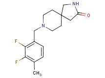 8-(2,3-difluoro-4-methylbenzyl)-2,8-diazaspiro[4.5]decan-3-one