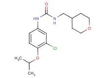 N-(3-chloro-4-isopropoxyphenyl)-N'-(tetrahydro-2H-pyran-4-ylmethyl)urea