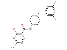 N-[1-(3,5-difluorobenzyl)piperidin-4-yl]-4-hydroxy-2-methylpyrimidine-5-carboxamide