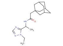 2-(1-adamantyl)-N-[1-(1-ethyl-1H-1,2,4-triazol-5-yl)ethyl]acetamide
