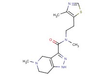 N,5-dimethyl-N-[2-(4-methyl-1,3-thiazol-5-yl)ethyl]-4,5,6,7-tetrahydro-1H-pyrazolo[4,3-c]pyridine-3-carboxamide