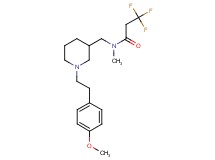 3,3,3-trifluoro-N-({1-[2-(4-methoxyphenyl)ethyl]-3-piperidinyl}methyl)-N-methylpropanamide