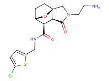 (1R*,5S*,6R*,7S*)-3-(2-aminoethyl)-N-[(5-chloro-2-thienyl)methyl]-4-oxo-10-oxa-3-azatricyclo[5.2.1.0~1,5~]decane-6-carboxamide