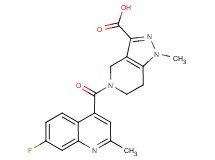 5-[(7-fluoro-2-methylquinolin-4-yl)carbonyl]-1-methyl-4,5,6,7-tetrahydro-1H-pyrazolo[4,3-c]pyridine-3-carboxylic acid