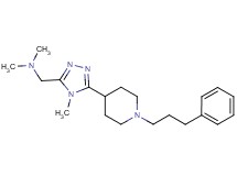 N,N-dimethyl-1-{4-methyl-5-[1-(3-phenylpropyl)piperidin-4-yl]-4H-1,2,4-triazol-3-yl}methanamine