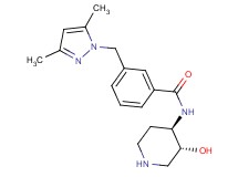 3-[(3,5-dimethyl-1H-pyrazol-1-yl)methyl]-N-[rel-(3R,4R)-3-hydroxy-4-piperidinyl]benzamide hydrochloride