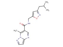N-[(3-isobutylisoxazol-5-yl)methyl]-7-methylpyrazolo[1,5-a]pyrimidine-6-carboxamide