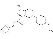 5-(4-ethyl-1-piperazinyl)-1-methyl-N-(2-thienylmethyl)-4,5,6,7-tetrahydro-1H-indazole-3-carboxamide