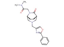 N,N-dimethyl-2-{(1S*,5R*)-7-oxo-3-[(2-phenyl-1,3-oxazol-4-yl)methyl]-3,6-diazabicyclo[3.2.2]non-6-yl}acetamide