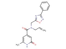 N-allyl-6-methyl-2-oxo-N-[(3-phenyl-1,2,4-oxadiazol-5-yl)methyl]-1,2-dihydropyridine-4-carboxamide
