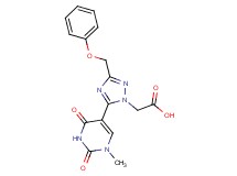 [5-(1-methyl-2,4-dioxo-1,2,3,4-tetrahydropyrimidin-5-yl)-3-(phenoxymethyl)-1H-1,2,4-triazol-1-yl]acetic acid