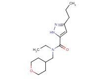 N-ethyl-3-propyl-N-(tetrahydro-2H-pyran-4-ylmethyl)-1H-pyrazole-5-carboxamide