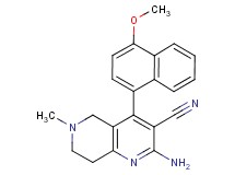 2-amino-4-(4-methoxy-1-naphthyl)-6-methyl-5,6,7,8-tetrahydro-1,6-naphthyridine-3-carbonitrile