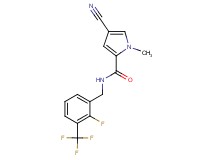 4-cyano-N-[2-fluoro-3-(trifluoromethyl)benzyl]-1-methyl-1H-pyrrole-2-carboxamide