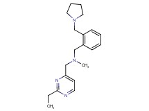1-(2-ethylpyrimidin-4-yl)-N-methyl-N-[2-(pyrrolidin-1-ylmethyl)benzyl]methanamine
