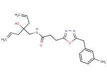 N-(2-allyl-2-hydroxy-4-penten-1-yl)-3-[5-(3-methylbenzyl)-1,3,4-oxadiazol-2-yl]propanamide