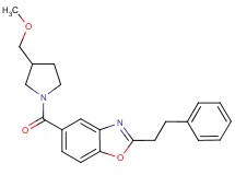 5-{[3-(methoxymethyl)-1-pyrrolidinyl]carbonyl}-2-(2-phenylethyl)-1,3-benzoxazole