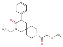 2-ethyl-9-[(methylthio)acetyl]-4-phenyl-2,9-diazaspiro[5.5]undecan-3-one