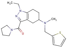 1-ethyl-N-methyl-3-(1-pyrrolidinylcarbonyl)-N-(2-thienylmethyl)-4,5,6,7-tetrahydro-1H-indazol-5-amine