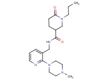 N-{[2-(4-methylpiperazin-1-yl)pyridin-3-yl]methyl}-6-oxo-1-propylpiperidine-3-carboxamide