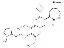 N-{3,5-dimethoxy-4-[2-(1-methyl-2-pyrrolidinyl)ethoxy]benzyl}-N-[(3S)-2-oxo-3-azepanyl]cyclobutanecarboxamide