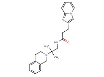 N-[2-(3,4-dihydroisoquinolin-2(1H)-yl)-2-methylpropyl]-3-imidazo[1,2-a]pyridin-2-ylpropanamide