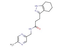 N-[(5-methylpyrazin-2-yl)methyl]-3-(4,5,6,7-tetrahydro-1H-indazol-3-yl)propanamide