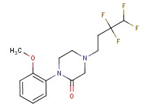 1-(2-methoxyphenyl)-4-(3,3,4,4-tetrafluorobutyl)-2-piperazinone