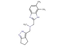 1-(6,7-dimethyl-1H-benzimidazol-2-yl)-N-methyl-N-(2,4,5,6-tetrahydrocyclopenta[c]pyrazol-3-ylmethyl)methanamine