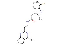 2-(7-fluoro-2-methyl-1H-indol-3-yl)-N-[2-(4-methyl-6,7-dihydro-5H-cyclopenta[d]pyrimidin-2-yl)ethyl]acetamide
