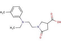 1-{2-[ethyl(3-methylphenyl)amino]ethyl}-5-oxopyrrolidine-3-carboxylic acid